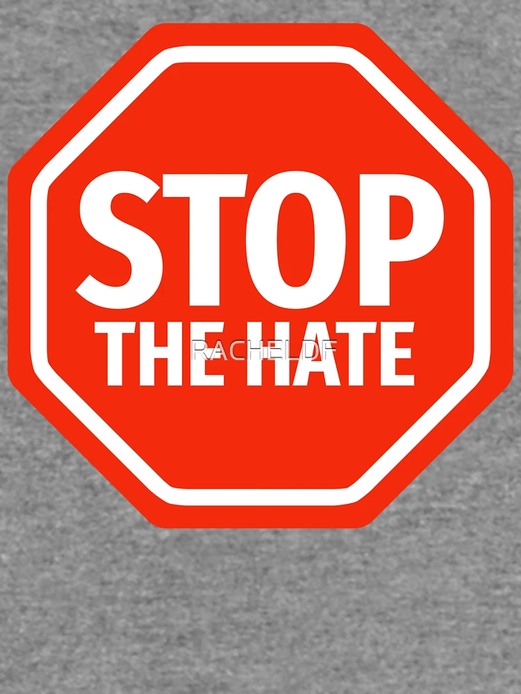 Thumbnail 6 of 6, Lightweight Sweatshirt, Stop the hate  designed and sold by Rachel the Artist .