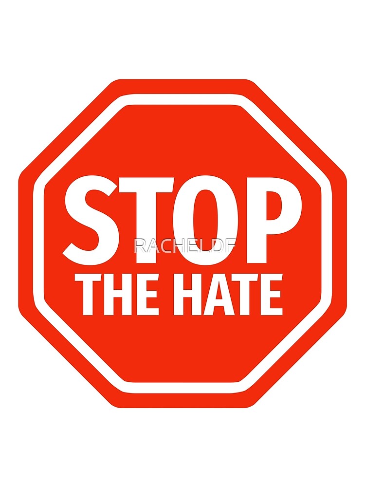 Thumbnail 3 of 3, Scarf, Stop the hate  designed and sold by RACHELDF.