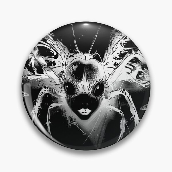 Little Miss Muffet Monochrome Baby Spider by iServalan Alternative Pin