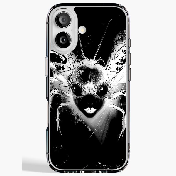 Little Miss Muffet Monochrome Baby Spider by iServalan Alternative iPhone Soft Case