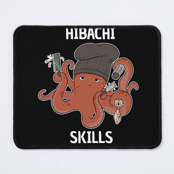 Item preview, Hibachi Skills Chef Squid Octopus designed and sold by MooonTees.