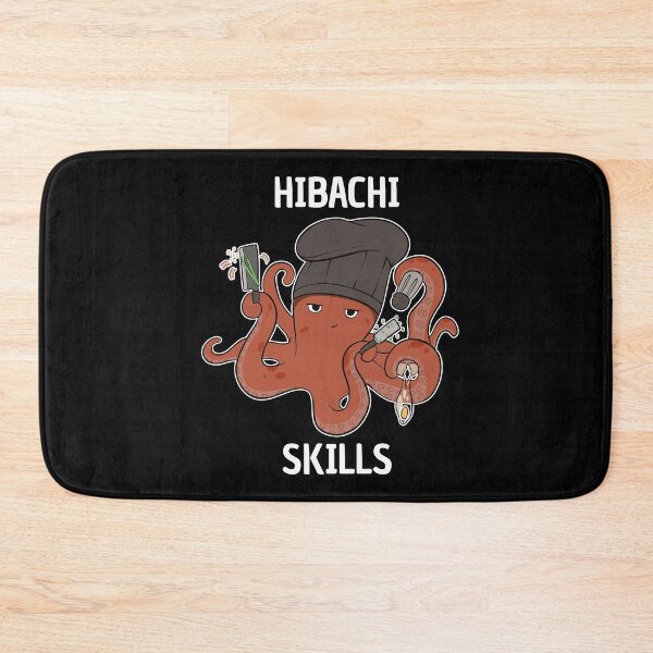 Item preview, Hibachi Skills Chef Squid Octopus designed and sold by MooonTees.