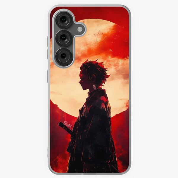 Item preview, Tanjiro and red moon Demon slayer designed and sold by NihoniShop.