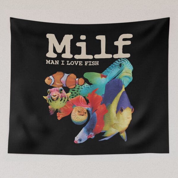Item preview, Man I Love Fish designed and sold by OneSharkx.