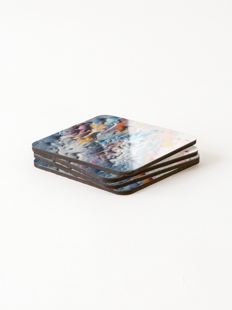 Thumbnail 4 of 5, Coasters (Set of 4), Melting designed and sold by VisualNomadClub.