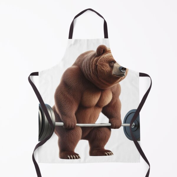 Item preview, Grizzly Bear Powerlifting Vector Art designed and sold by Martial-Art-23.