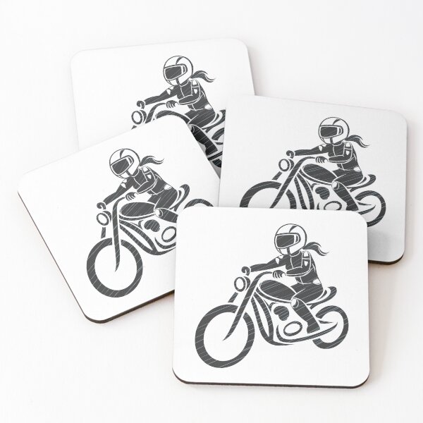 Item preview, Motorcycle Girl, Woman on the motorcycle, Moto passion designed and sold by Cr320.