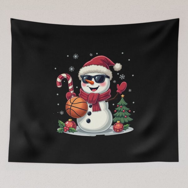 Item preview, snowman holds a basketbal designed and sold by jkrphoto.