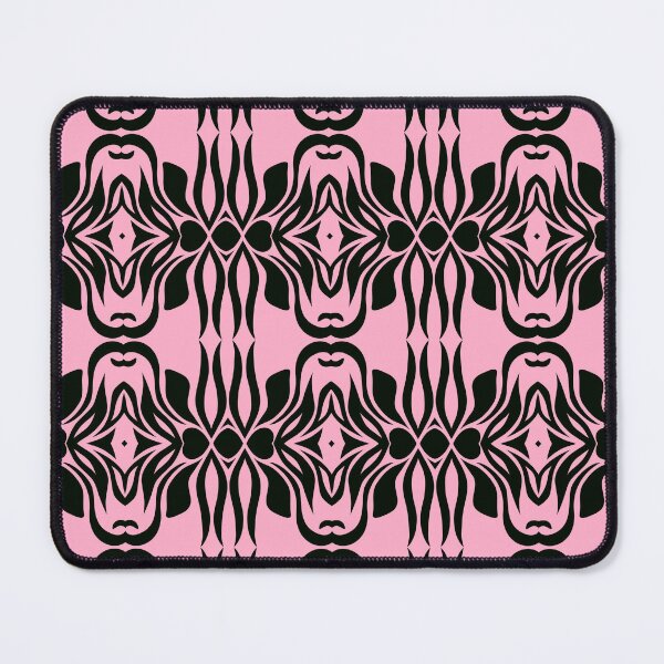 Item preview, Floral Symmetries: Black and Pink 10 designed and sold by AneissPiaf.