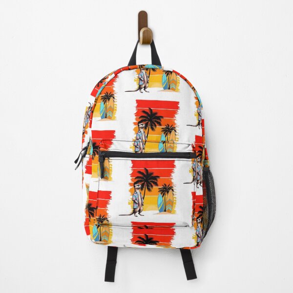 Item preview, Cool surfer meerkat enjoying a tropical sunset designed and sold by StyleFused.