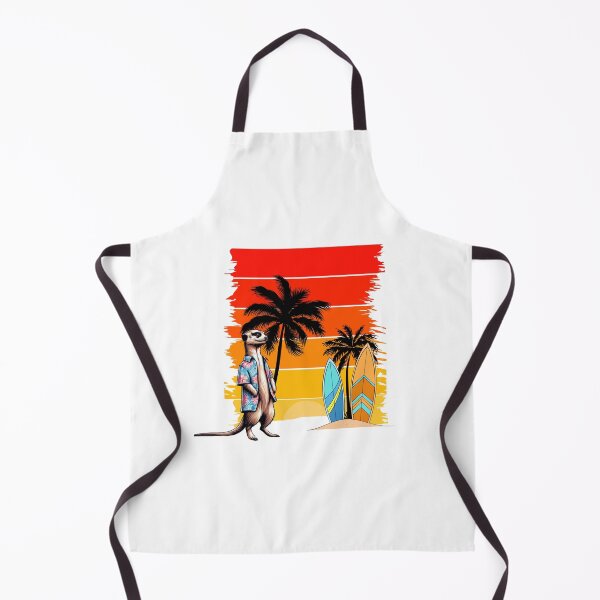 Item preview, Cool surfer meerkat enjoying a tropical sunset designed and sold by StyleFused.