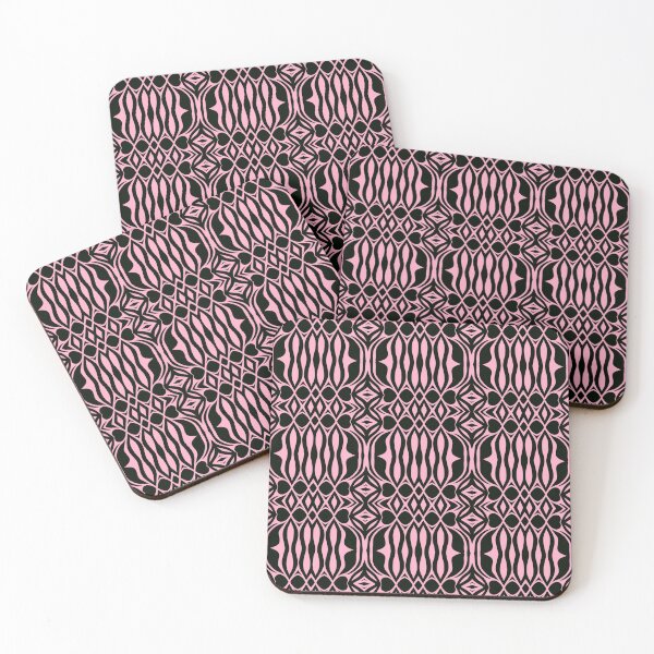 Item preview, Floral Symmetries: Black and Pink 11 designed and sold by AneissPiaf.