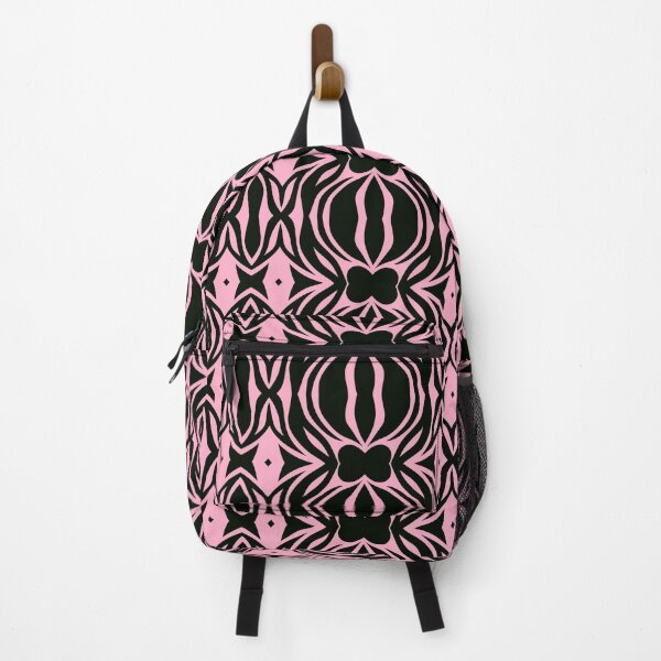 Item preview, Floral Symmetries: Black and Pink 12 designed and sold by AneissPiaf.
