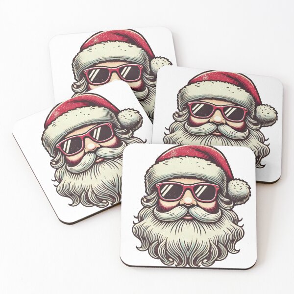 Item preview, Santa Claus with Cool Sunglasses Illustration designed and sold by lubushop1.