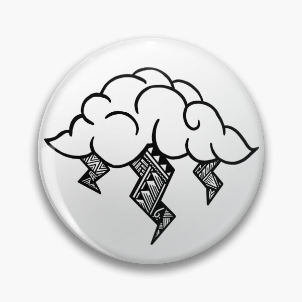 Item preview, Tribal Lightning Cloud designed and sold by Steeb757.
