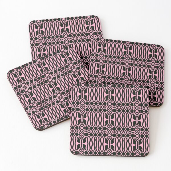 Item preview, Floral Symmetries: Black and Pink 13 designed and sold by AneissPiaf.