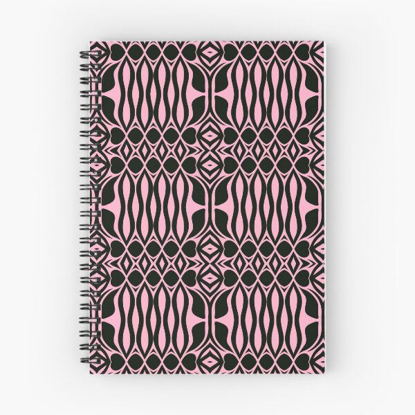 Item preview, Floral Symmetries: Black and Pink 13 designed and sold by AneissPiaf.