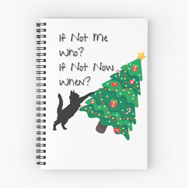 Item preview, If Not Me Who, Funny Cat Lover, Christmas designed and sold by FunkyCatDesign.