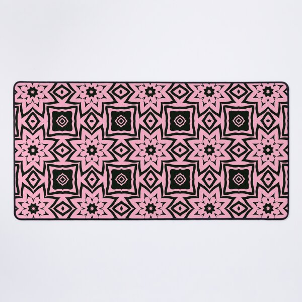 Item preview, Floral Symmetries: Black and Pink 15 designed and sold by AneissPiaf.