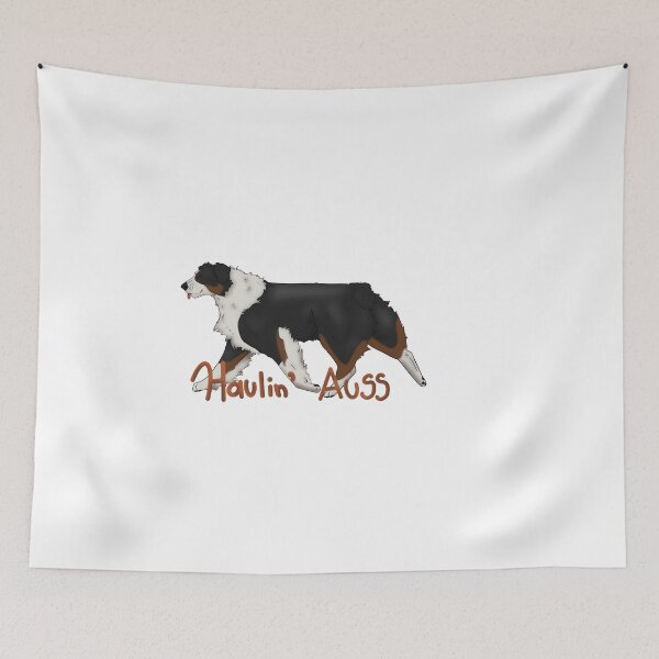 Item preview,  Haulin Auss Australian Shepherd Aussie - Black Tri Pet Gift  designed and sold by UptownMuttCreations.