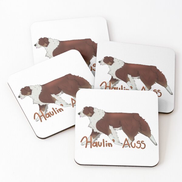 Item preview, Haulin Auss Australian Shepherd Aussie - Red Tri Pet Gift  designed and sold by UptownMuttCreations.