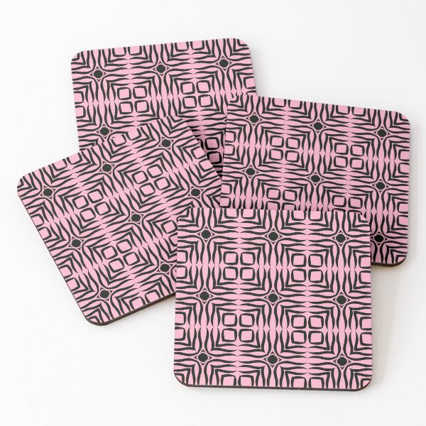 Item preview, Floral Symmetries: Black and Pink 16 designed and sold by AneissPiaf.