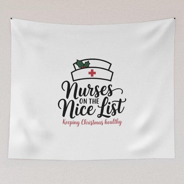 Item preview, Nurses on the Nice List Keeping Christmas Healthy designed and sold by Situstshirts.