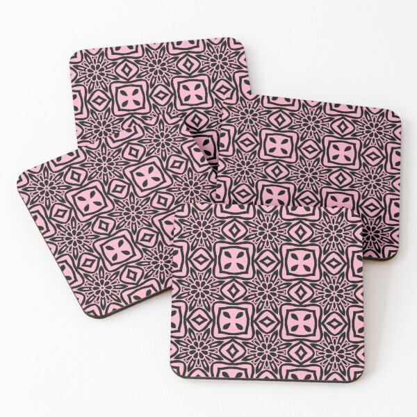 Item preview,  Floral Symmetries: Black and Pink 17 designed and sold by AneissPiaf.