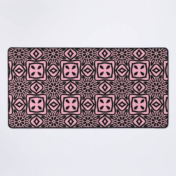 Item preview, Floral Symmetries: Black and Pink 17 designed and sold by AneissPiaf.