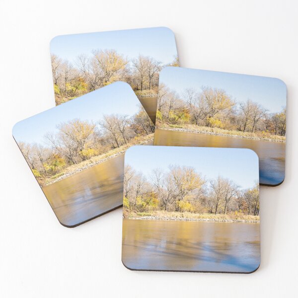 Item preview, Autumn trees along the riverbank designed and sold by KRFNatureGifts.