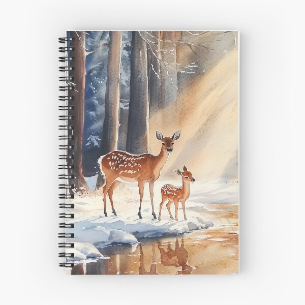 Item preview, Mother Deer and Fawn in the Snow designed and sold by laurashawart.