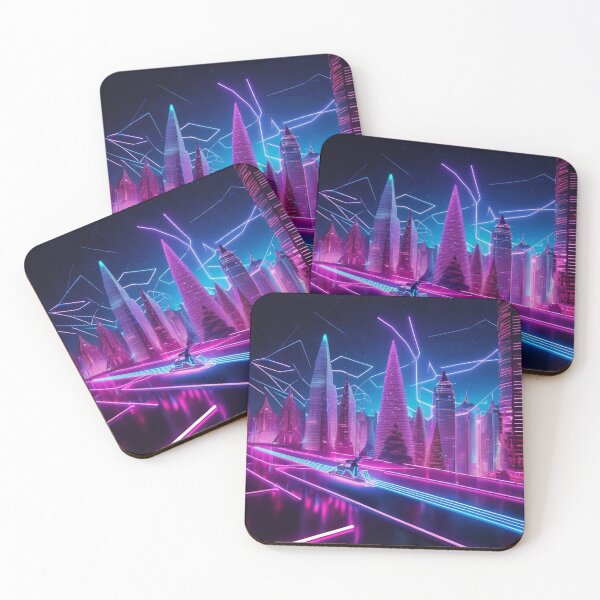 Item preview, Neon Christmass city!  designed and sold by Cookbeat.