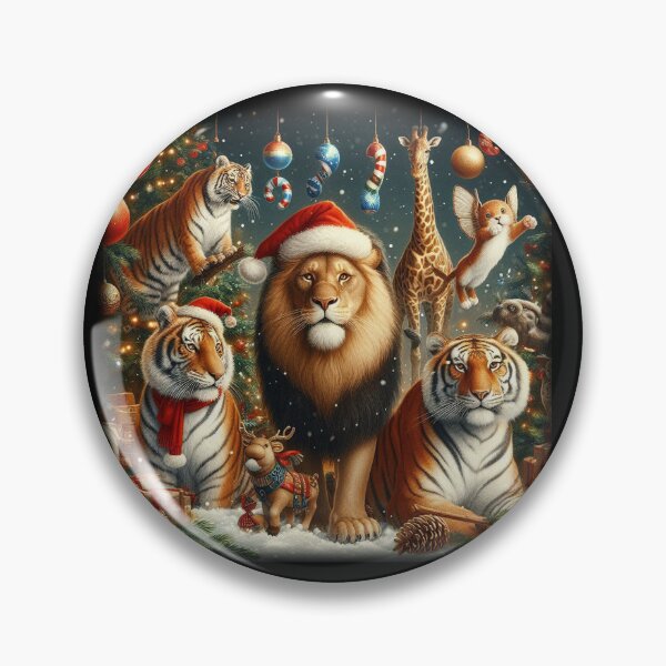 Item preview, Christmas Lion and Tigers 2 designed and sold by Wayne Thomson.