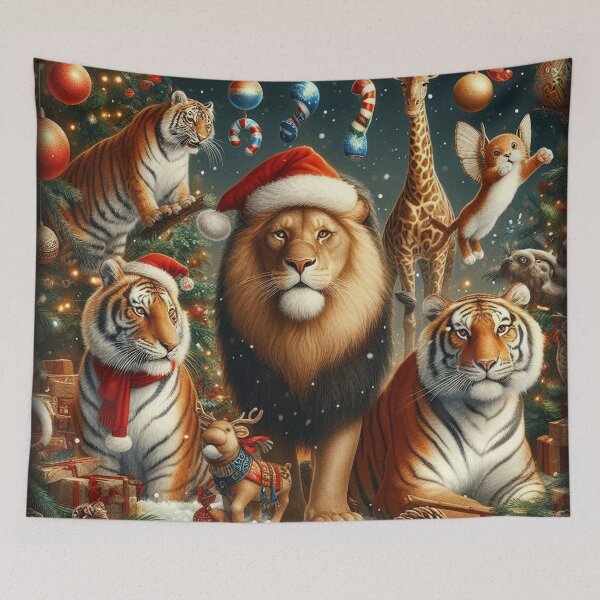 Item preview, Christmas Lion and Tigers 2 designed and sold by Wayne Thomson.