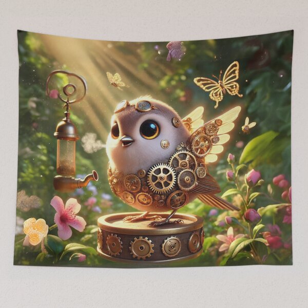 Item preview, Steampunk House Finch designed and sold by Sillytoe.