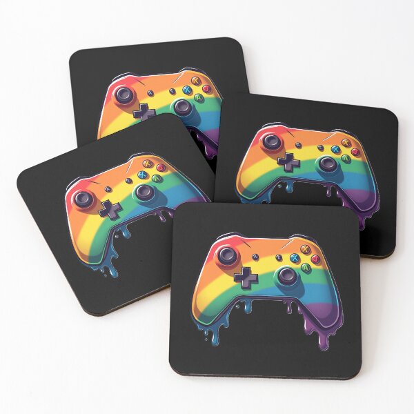 Item preview, Vibrant Rainbow Video Game Controller designed and sold by gjsart.