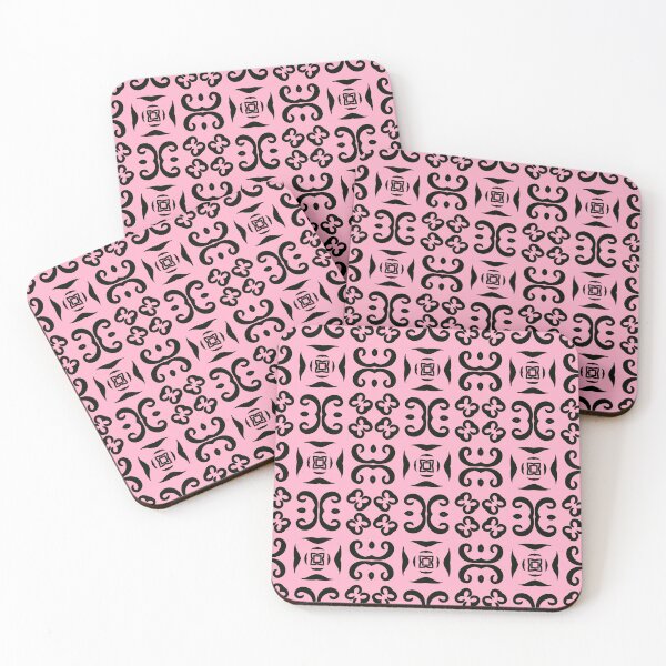 Item preview, Floral Symmetries: Black and Pink 19 designed and sold by AneissPiaf.