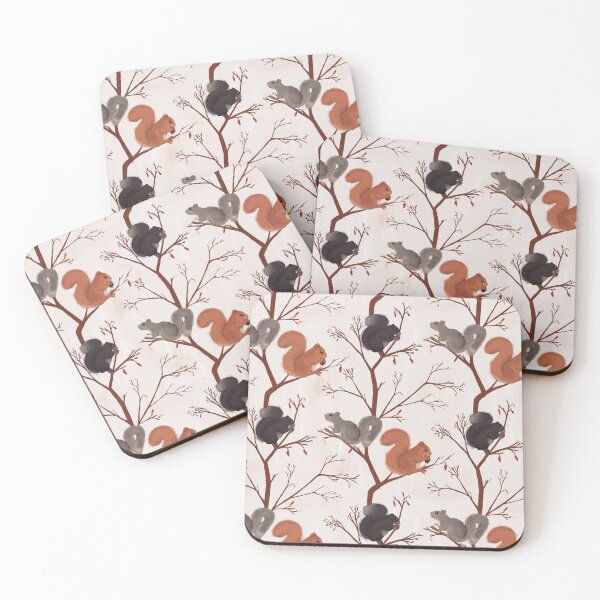 Item preview, Autumn Squirrels  designed and sold by SketchyHeart.