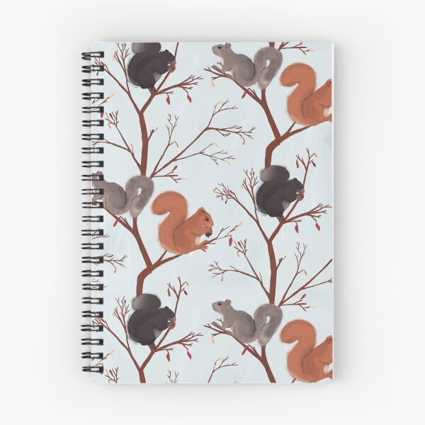 Item preview, Autumn Squirrels, blue sky designed and sold by SketchyHeart.
