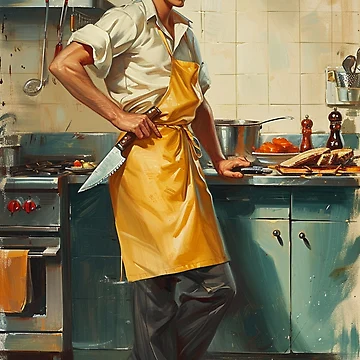 Artwork thumbnail, Cooking time by patternshoprad