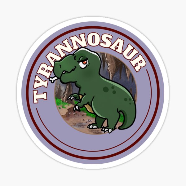 T-Rex Tyrannosaurus Dinosaur Cute Chibi Design Sticker