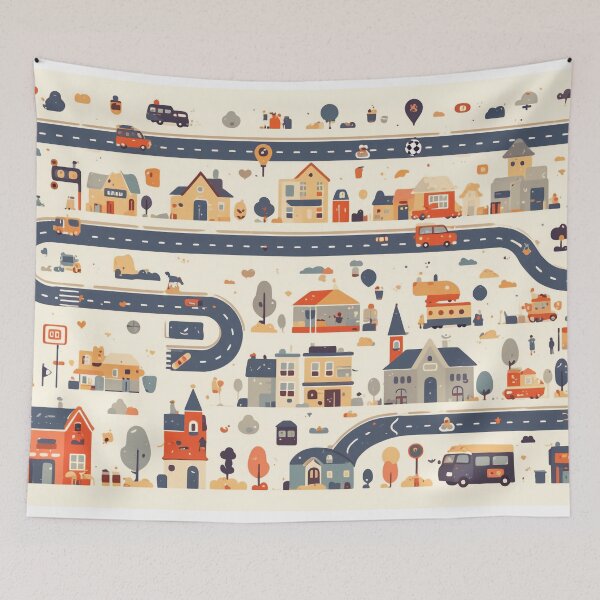Item preview, "Living cityscape in miniature style" designed and sold by Kunst-Shirt.