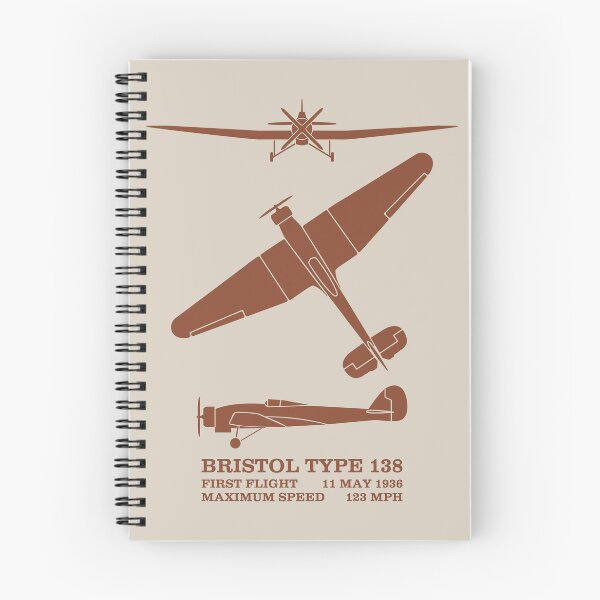 Item preview, Bristol Type 138 British Plane Silhouettes Infographic designed and sold by MilitaryMart.