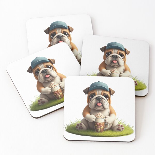 Item preview, Coffe Calm with Bulldog Puppy designed and sold by 48remarks.