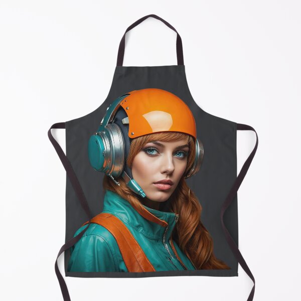 Item preview, Orange woman pilot with helmet. designed and sold by Osintown.
