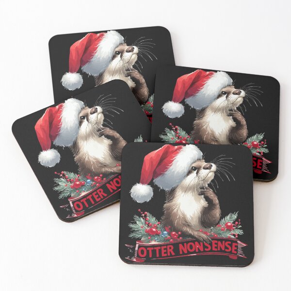 Item preview, Otter Nonsense Merry Christmas Cute Animal designed and sold by TomFrontierArt.