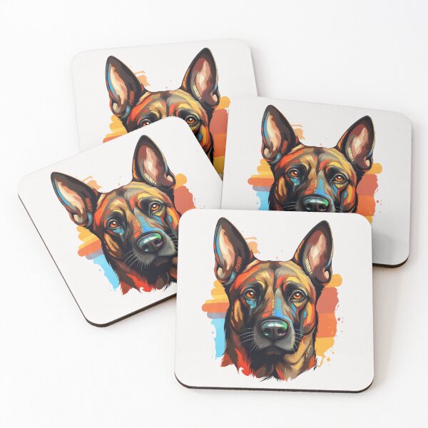 Item preview, Colorful Belgian Malinois designed and sold by MendaciousMina.
