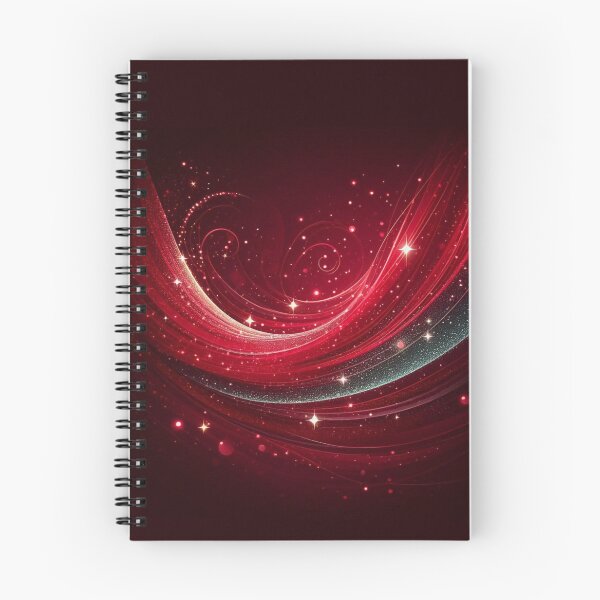 Item preview, Elegant Red Sparkling Swirl Background designed and sold by LyssasMindArt.