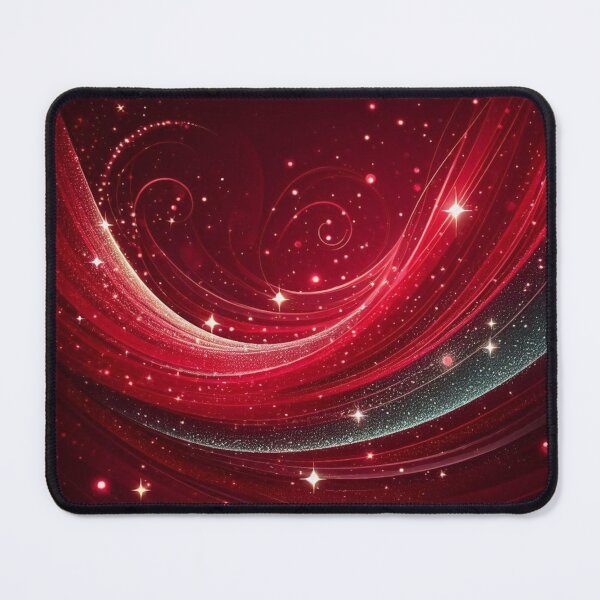 Item preview, Elegant Red Sparkling Swirl Background designed and sold by LyssasMindArt.