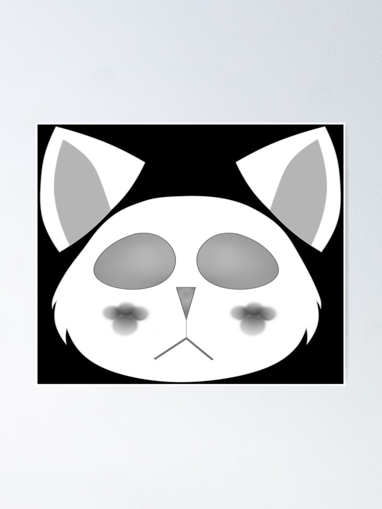 Thumbnail 1 of 3, Poster, Cat moon designed and sold by The-Blue-Feline.